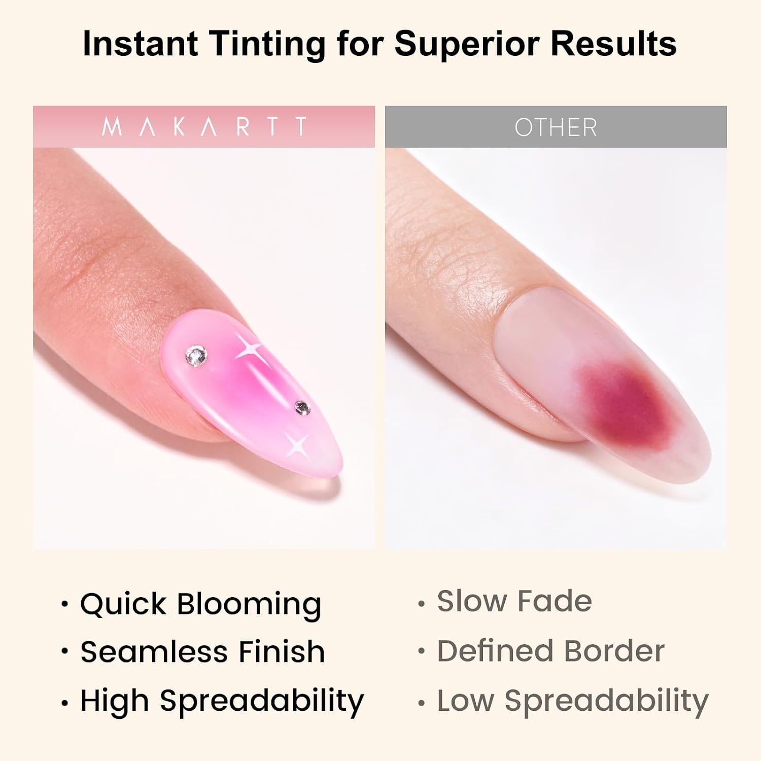 image:imageMakartt Rainbow Cat Eye Gel Nail Polish Glitter Universal 9D Holographic Sparkly Soak Off Gel UVLED Manicure with Magnet Stick for Nail Art Designs 10mlClear Blooming Gel with Brushes