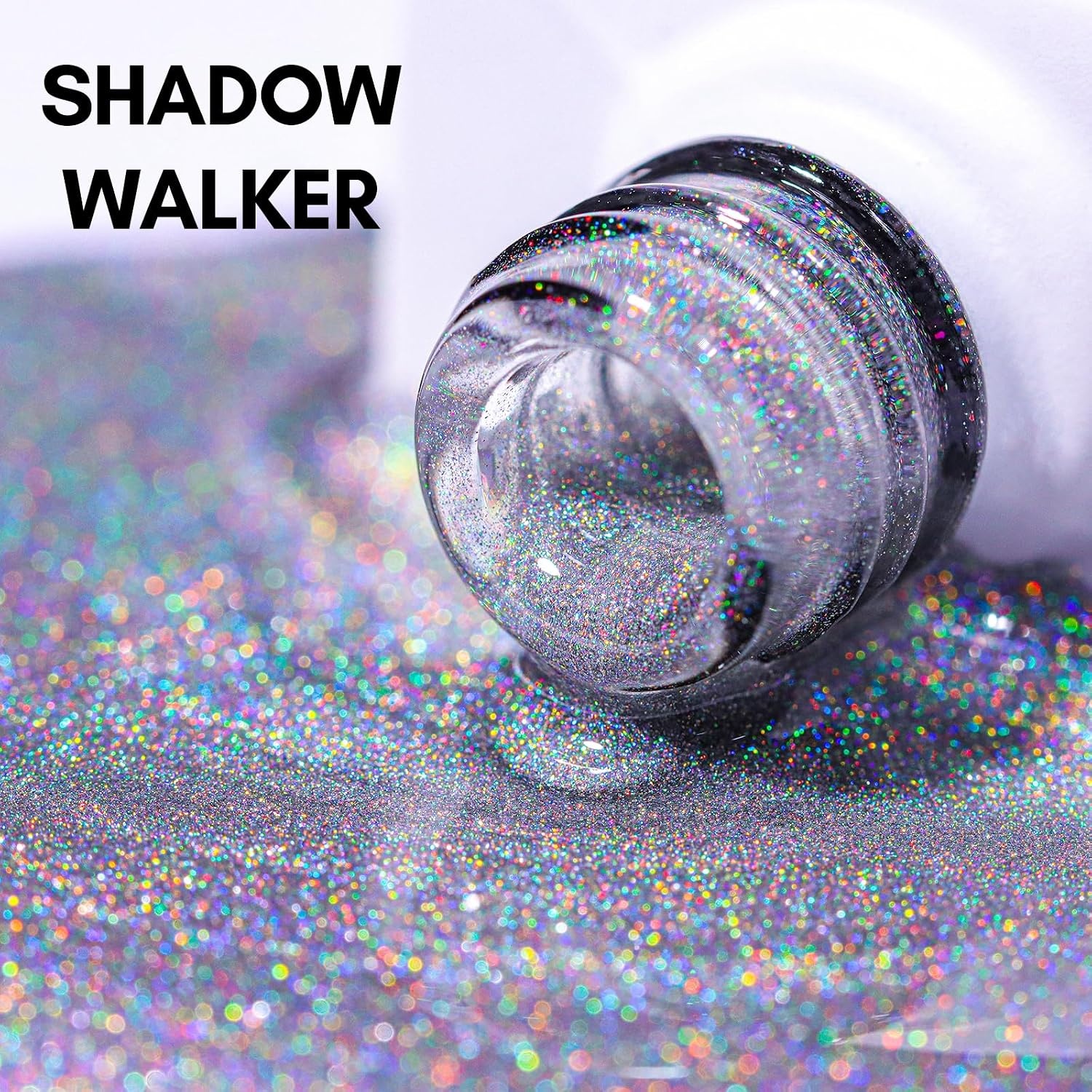image:imageMakartt Rainbow Cat Eye Gel Nail Polish Glitter Universal 9D Holographic Sparkly Soak Off Gel UVLED Manicure with Magnet Stick for Nail Art Designs 10mlShadow Walker
