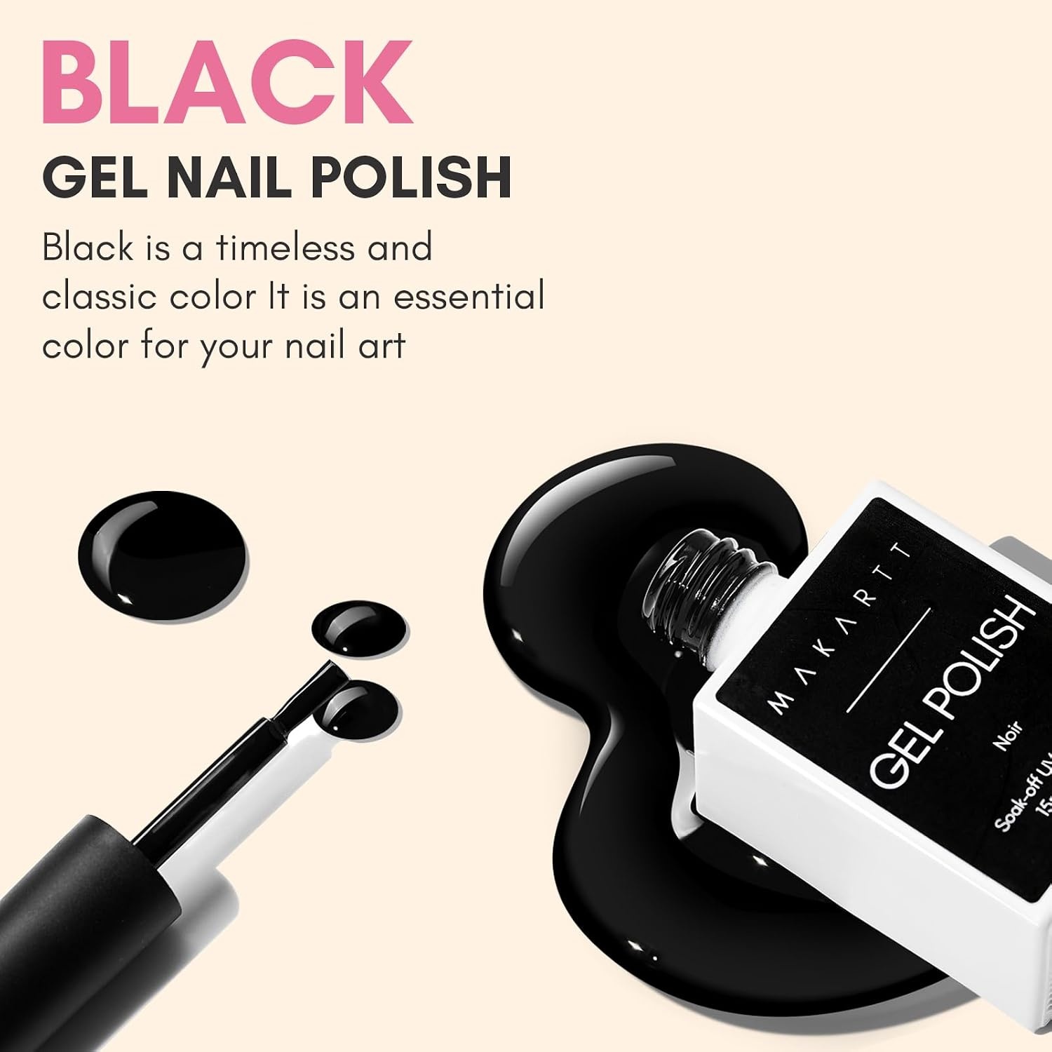 image:imageMakartt Rainbow Cat Eye Gel Nail Polish Glitter Universal 9D Holographic Sparkly Soak Off Gel UVLED Manicure with Magnet Stick for Nail Art Designs 10mlNoir