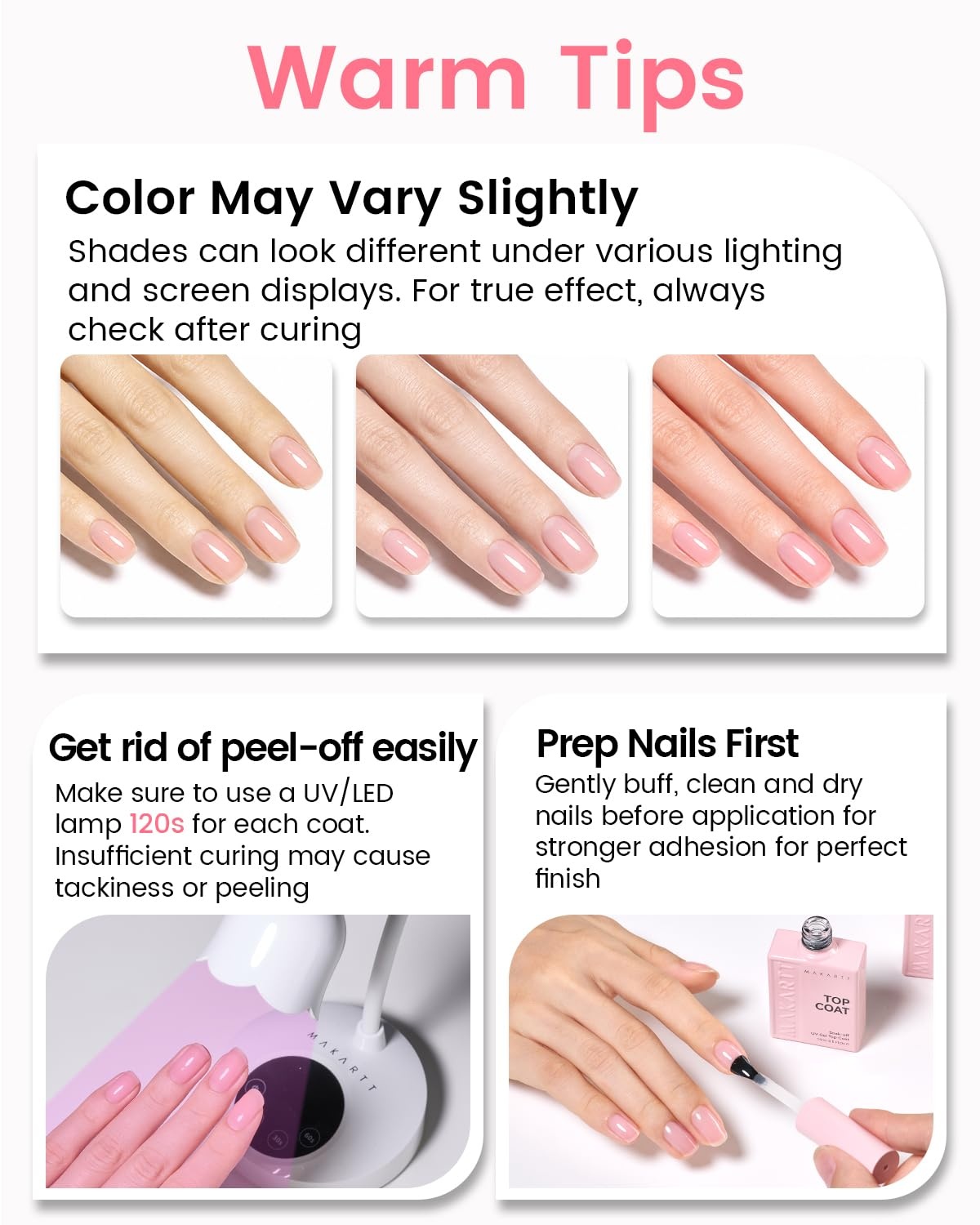 image:imageMakartt UltraPigmented Gel Nail Polish Nude 15ml Nude Gel Polish OneCoat Soak Off HighGloss Ceramic Shine SalonGrade UV Nail Gel Art Manicure DIY Salon Home Stay NeutralPetal Tint