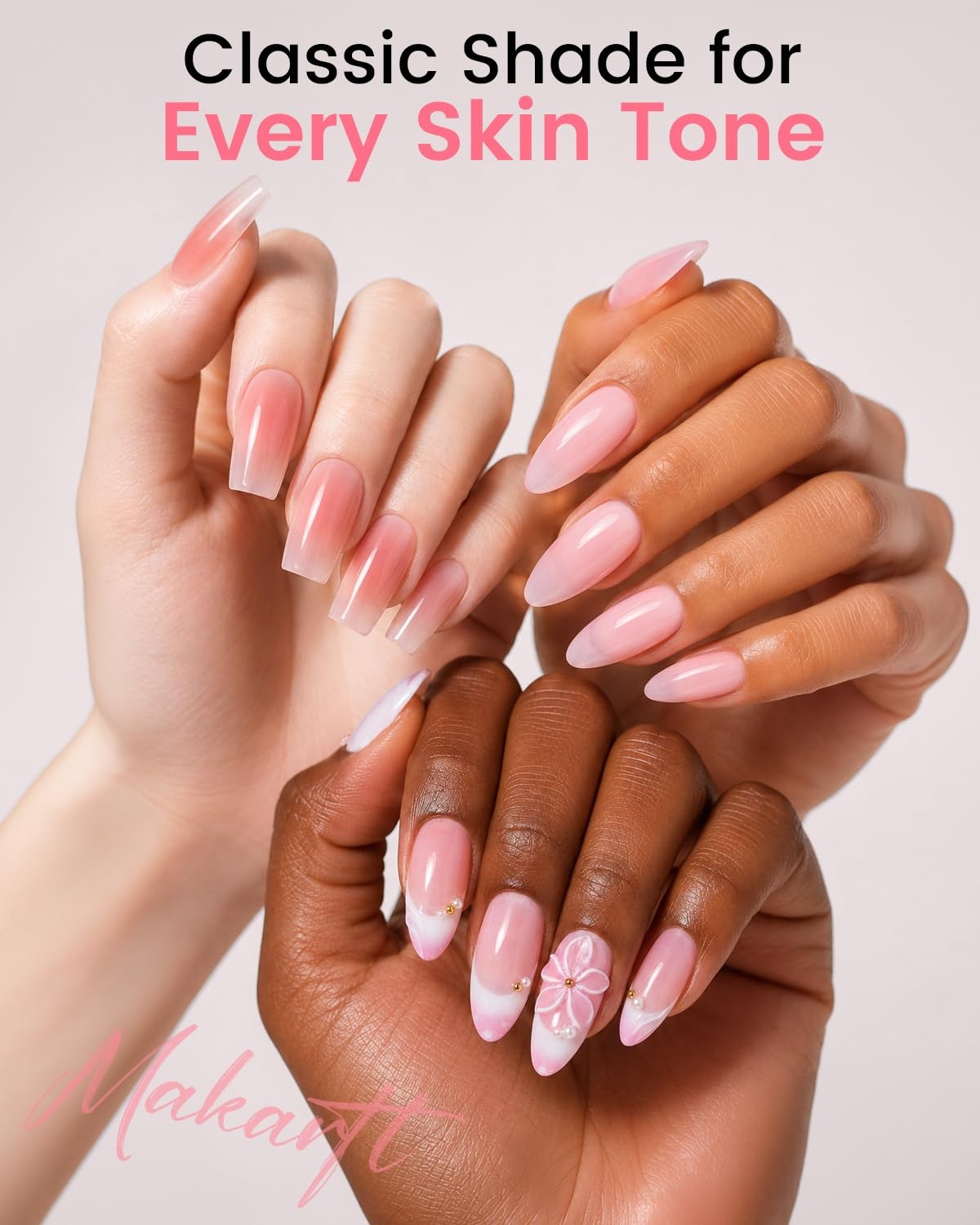 image:imageMakartt UltraPigmented Gel Nail Polish Nude 15ml Nude Gel Polish OneCoat Soak Off HighGloss Ceramic Shine SalonGrade UV Nail Gel Art Manicure DIY Salon Home Stay NeutralPetal Tint