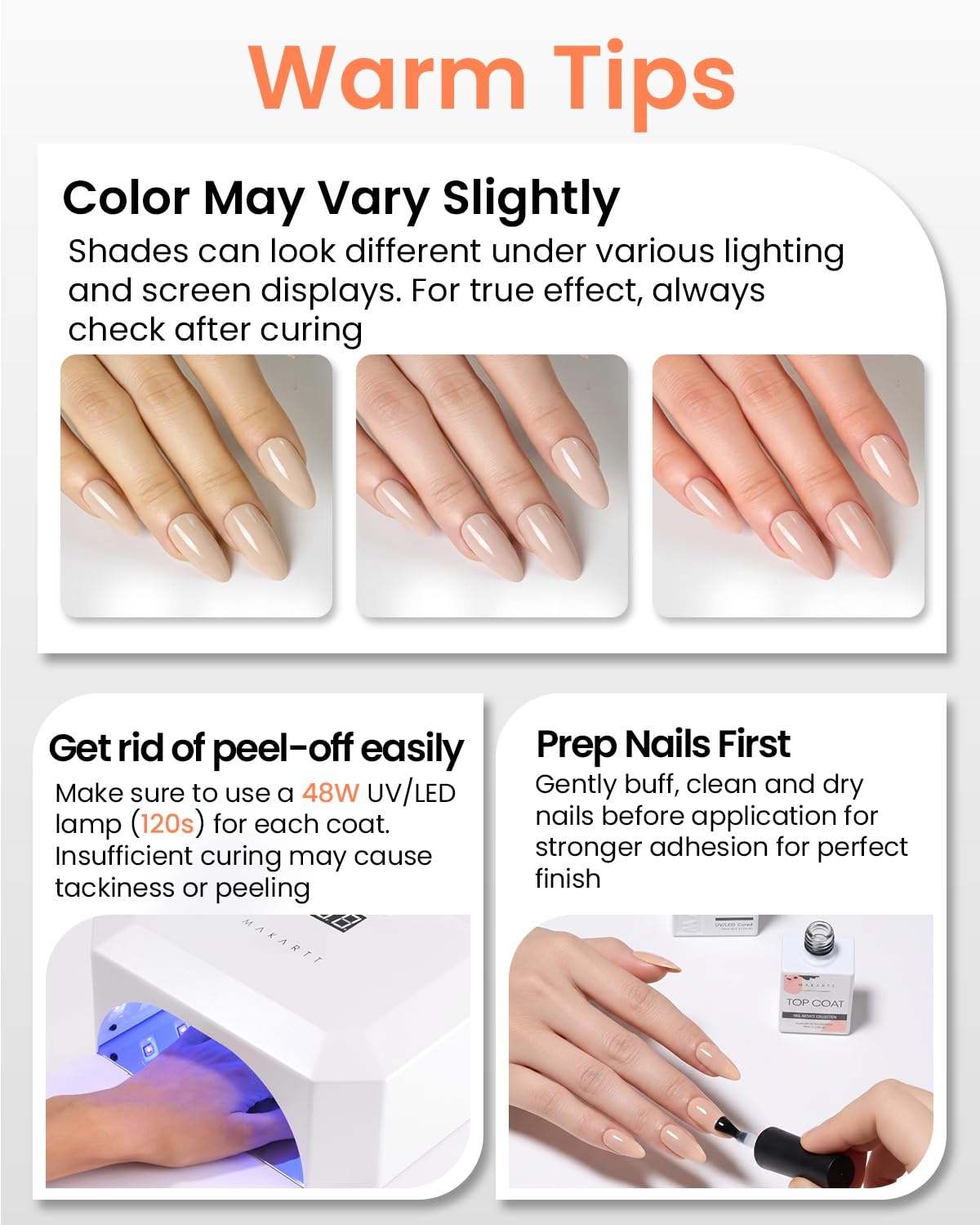 image:imageMakartt UltraPigmented Gel Nail Polish Nude 15ml Nude Gel Polish OneCoat Soak Off HighGloss Ceramic Shine SalonGrade UV Nail Gel Art Manicure DIY Salon Home Stay NeutralBarely There