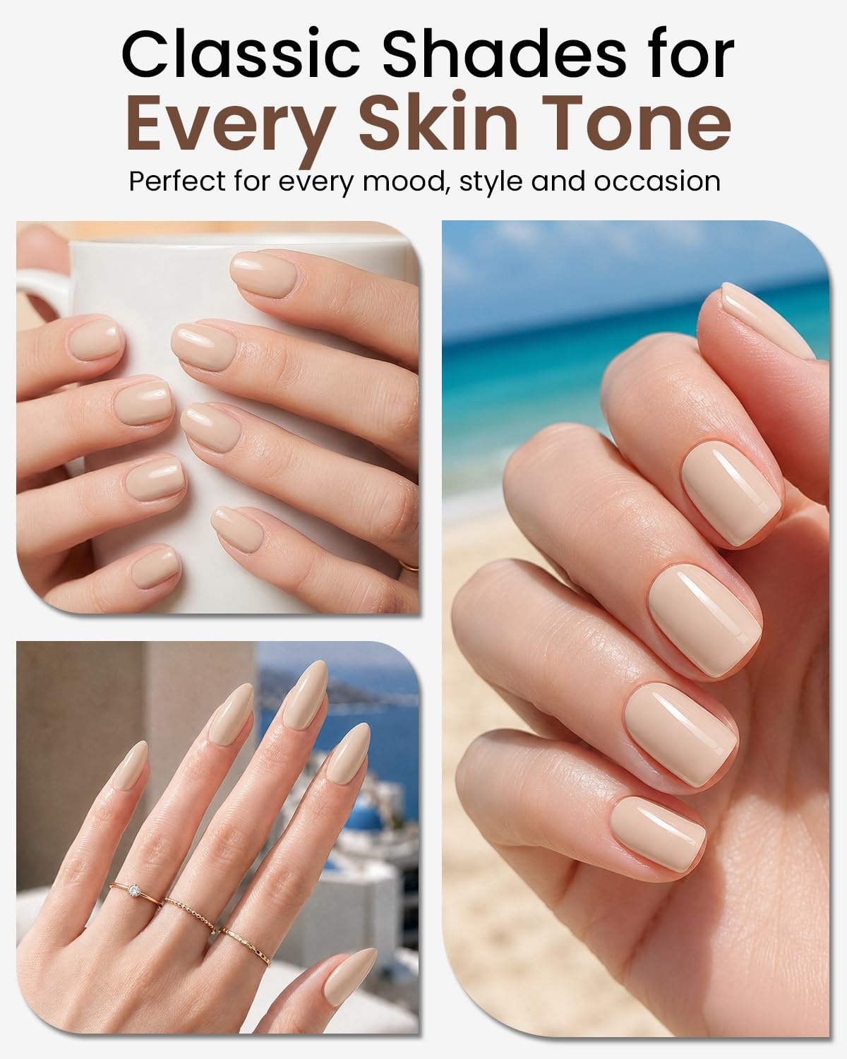 image:imageMakartt UltraPigmented Gel Nail Polish Nude 15ml Nude Gel Polish OneCoat Soak Off HighGloss Ceramic Shine SalonGrade UV Nail Gel Art Manicure DIY Salon Home Stay NeutralStay Neutral