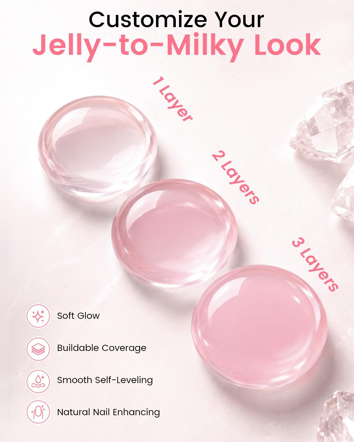 image:imageMakartt UltraPigmented Gel Nail Polish Nude 15ml Nude Gel Polish OneCoat Soak Off HighGloss Ceramic Shine SalonGrade UV Nail Gel Art Manicure DIY Salon Home Stay NeutralPetal Tint
