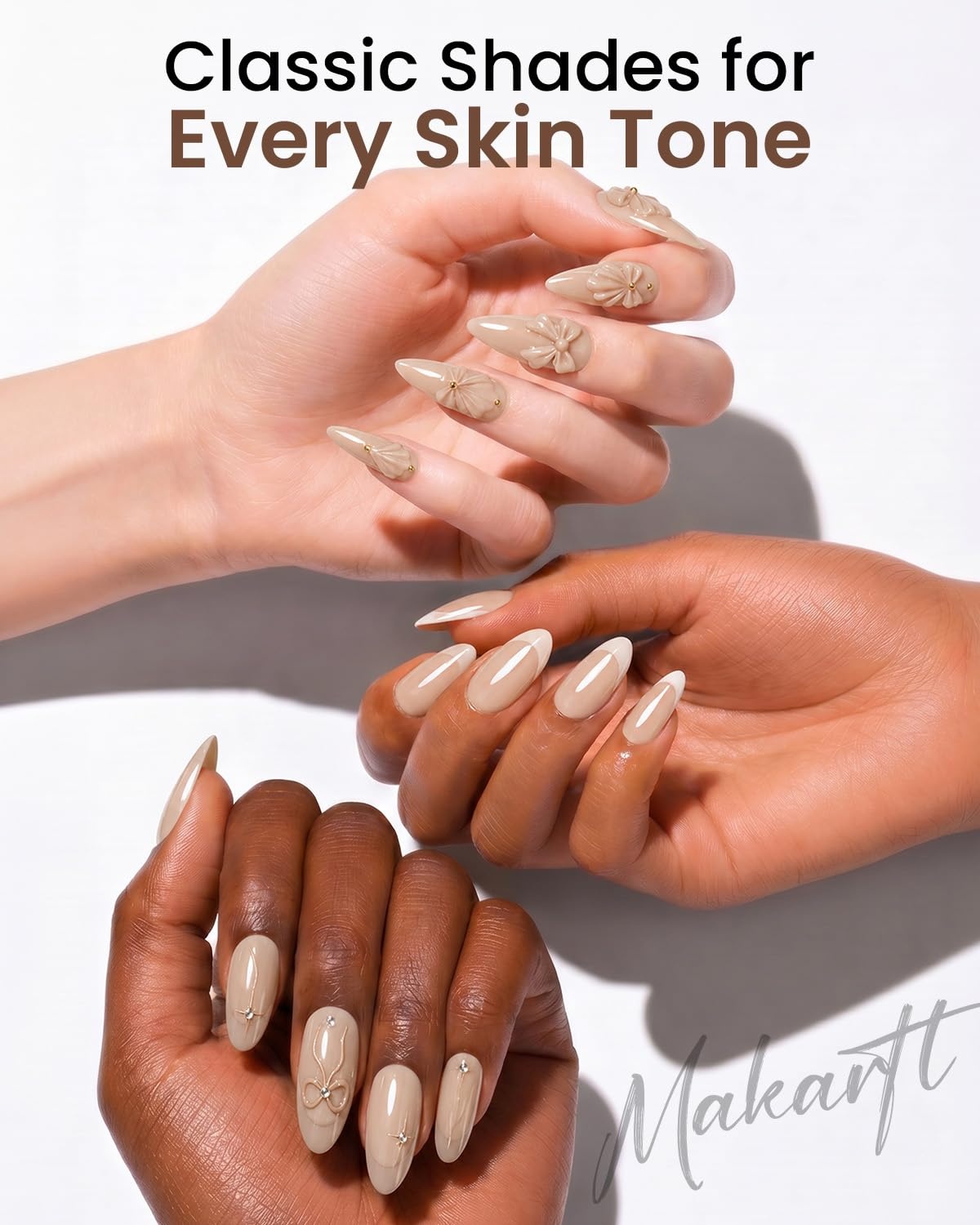 image:imageMakartt UltraPigmented Gel Nail Polish Nude 15ml Nude Gel Polish OneCoat Soak Off HighGloss Ceramic Shine SalonGrade UV Nail Gel Art Manicure DIY Salon Home Stay NeutralStay Neutral
