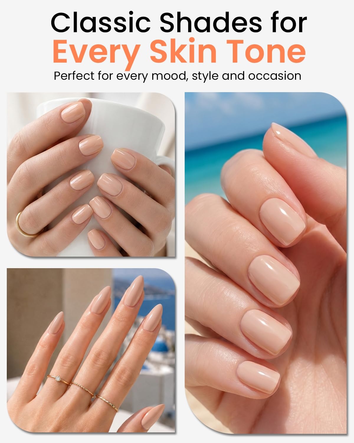image:imageMakartt UltraPigmented Gel Nail Polish Nude 15ml Nude Gel Polish OneCoat Soak Off HighGloss Ceramic Shine SalonGrade UV Nail Gel Art Manicure DIY Salon Home Stay NeutralBarely There
