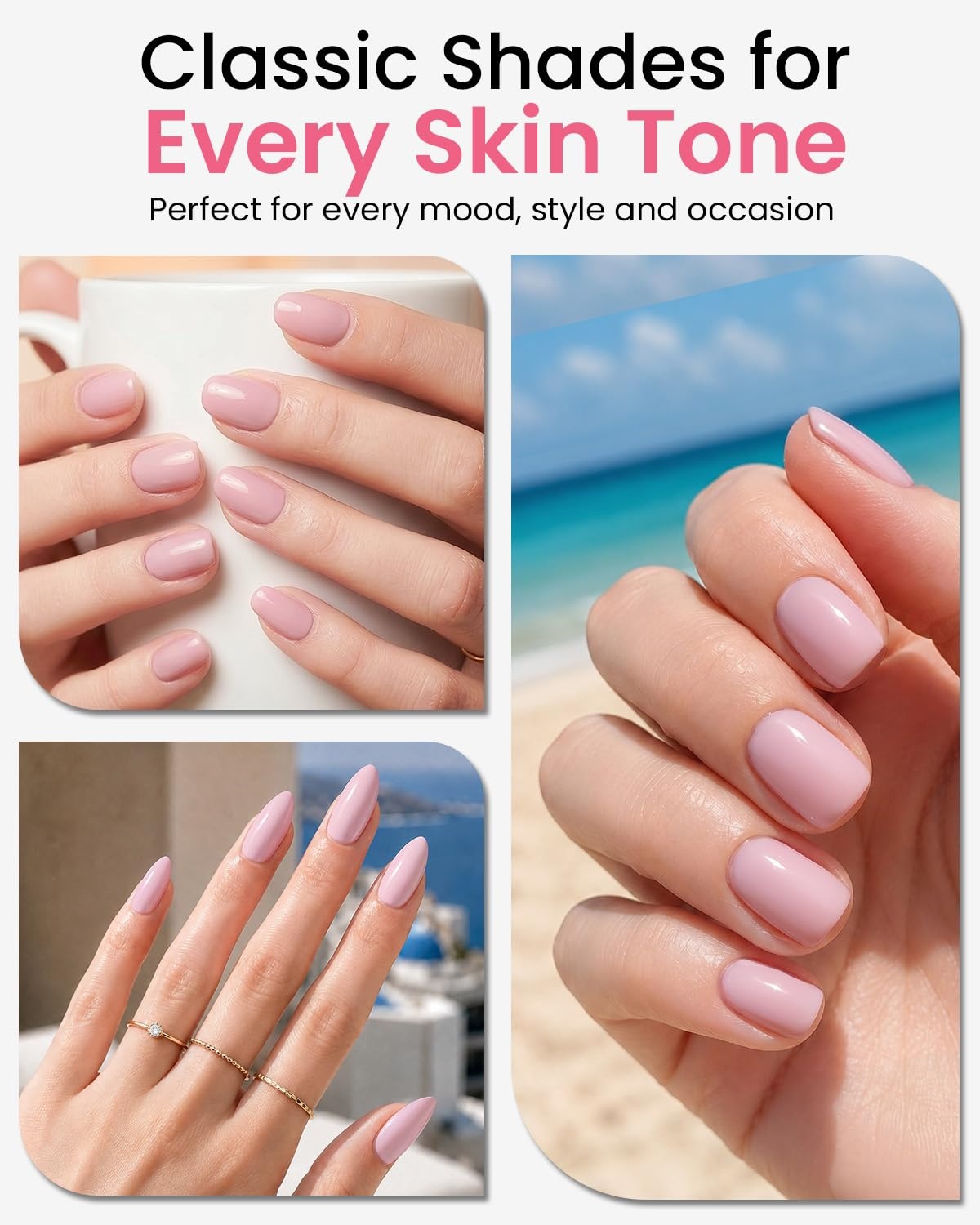 image:imageMakartt UltraPigmented Gel Nail Polish Nude 15ml Nude Gel Polish OneCoat Soak Off HighGloss Ceramic Shine SalonGrade UV Nail Gel Art Manicure DIY Salon Home Stay NeutralBlush Talk