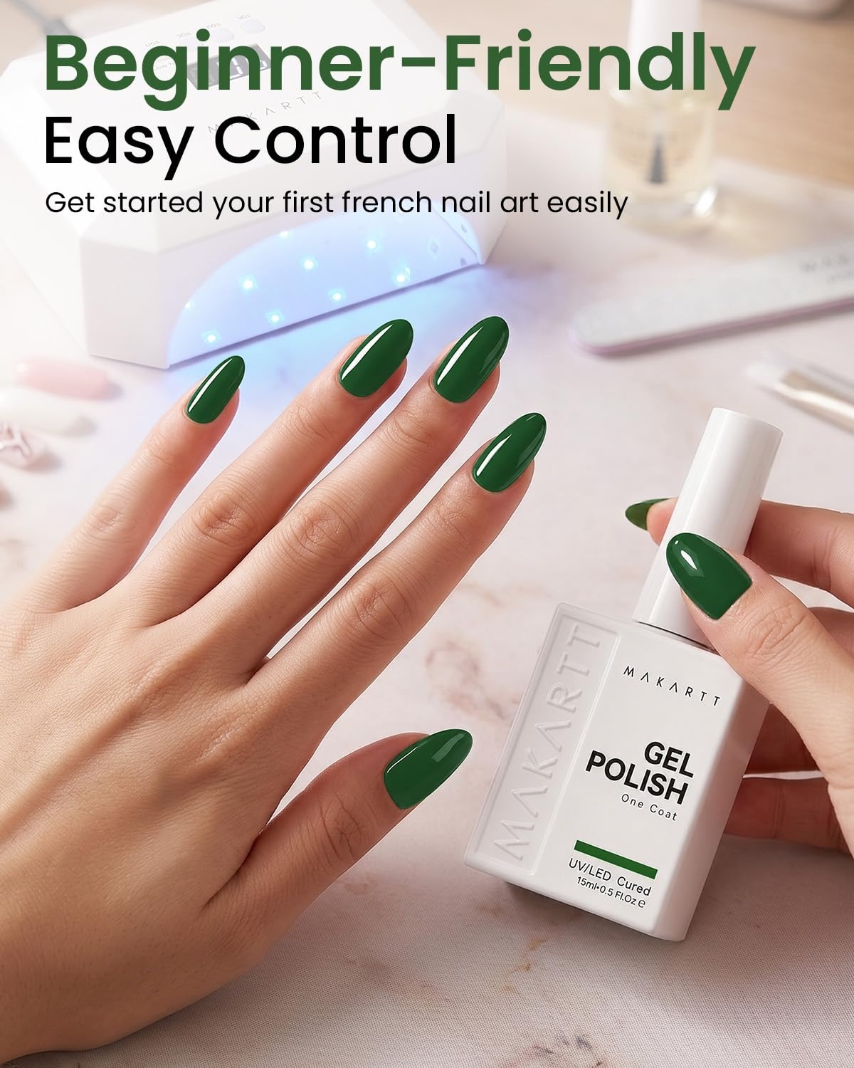 image:imageMakartt UltraPigmented Gel Nail Polish Nude 15ml Nude Gel Polish OneCoat Soak Off HighGloss Ceramic Shine SalonGrade UV Nail Gel Art Manicure DIY Salon Home Stay NeutralEvergreen Mood