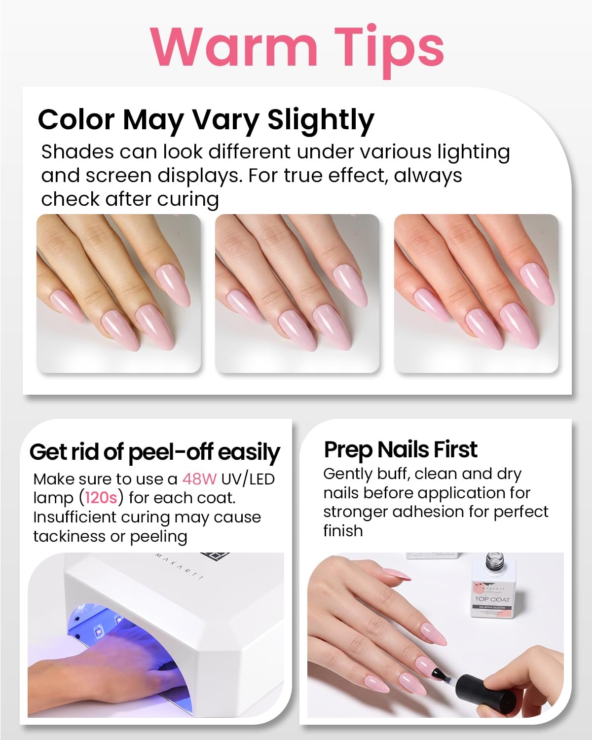 image:imageMakartt UltraPigmented Gel Nail Polish Nude 15ml Nude Gel Polish OneCoat Soak Off HighGloss Ceramic Shine SalonGrade UV Nail Gel Art Manicure DIY Salon Home Stay NeutralBlush Talk
