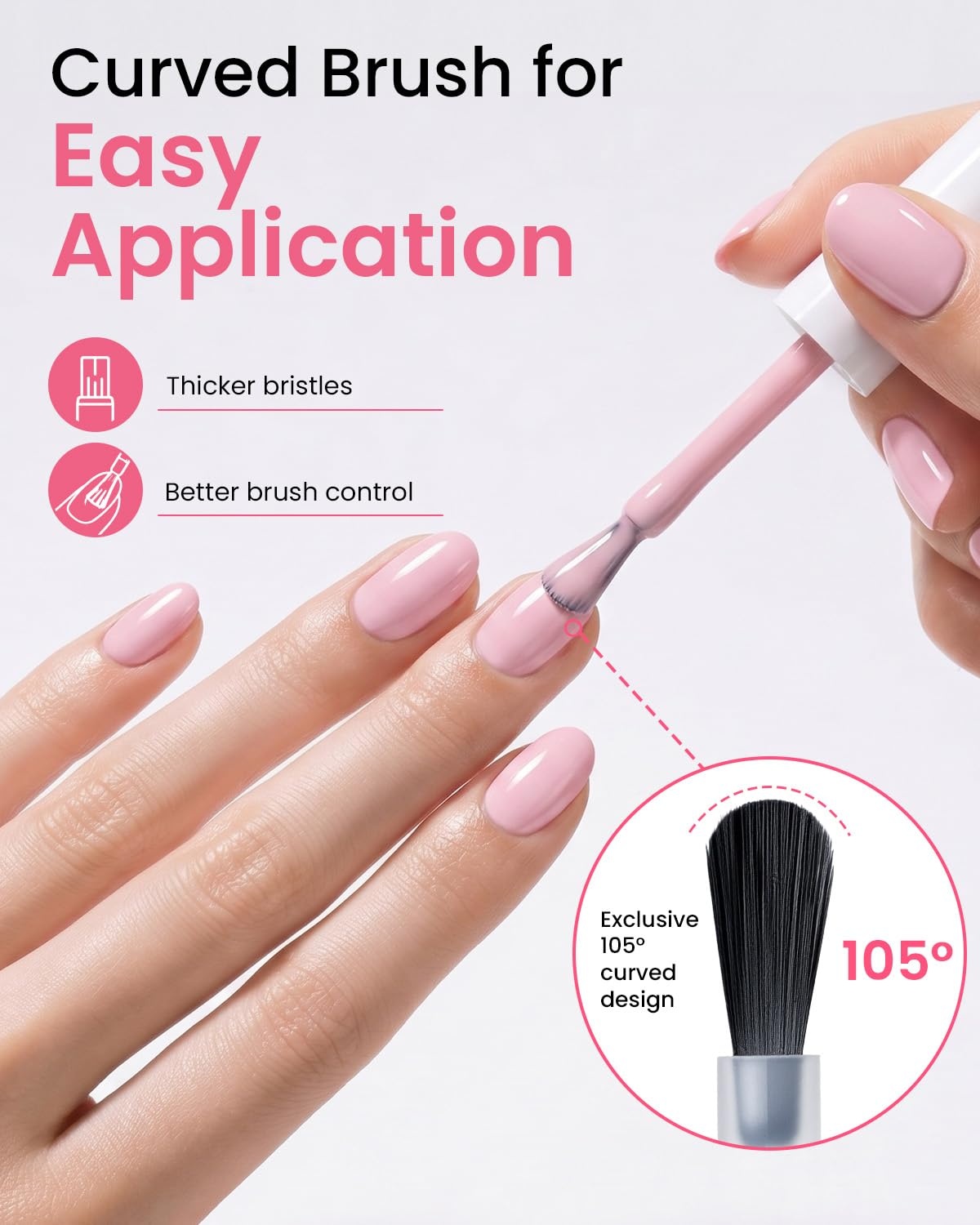 image:imageMakartt UltraPigmented Gel Nail Polish Nude 15ml Nude Gel Polish OneCoat Soak Off HighGloss Ceramic Shine SalonGrade UV Nail Gel Art Manicure DIY Salon Home Stay NeutralBlush Talk