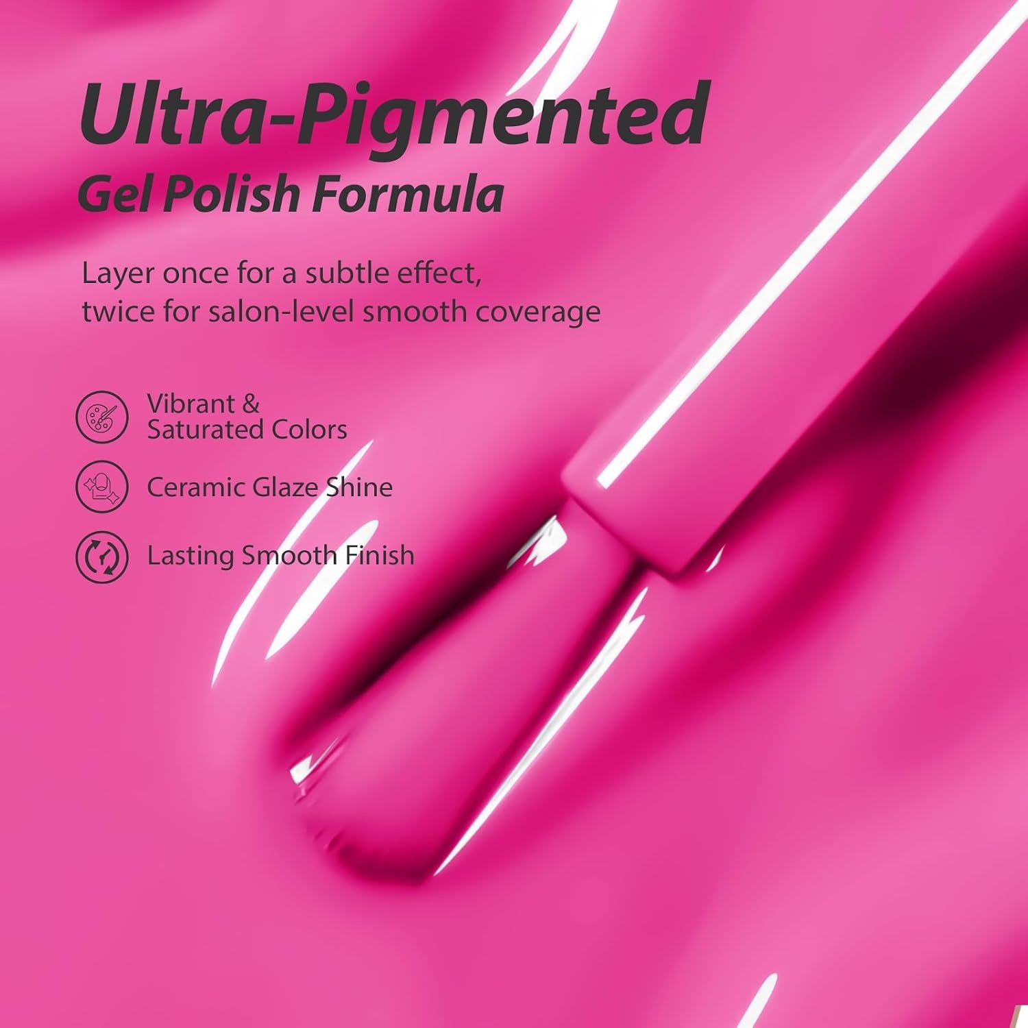 image:imageMakartt UltraPigmented Gel Nail Polish Nude 15ml Nude Gel Polish OneCoat Soak Off HighGloss Ceramic Shine SalonGrade UV Nail Gel Art Manicure DIY Salon Home Stay NeutralPop Crush