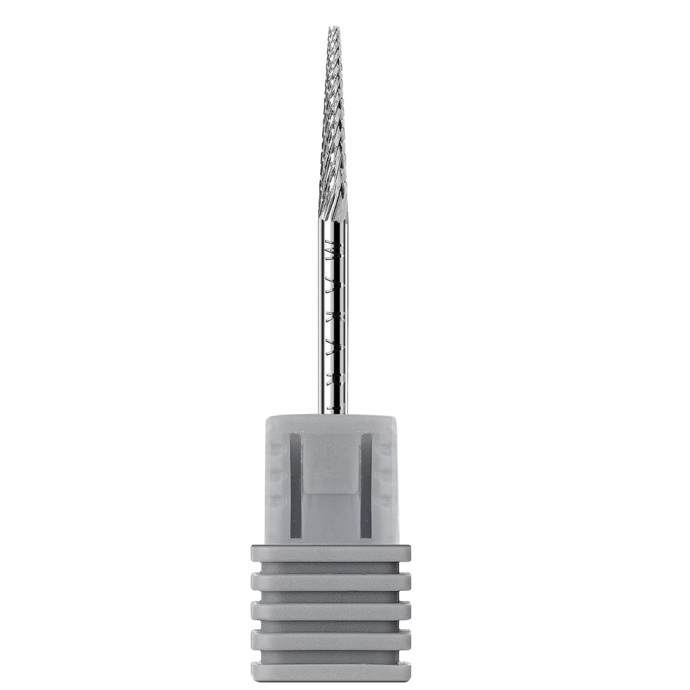 image:imageMakartt Flame Cuticle Nail Drill Bit  332 Shank Tungsten Carbide Bit for Nail Drill Machine Professional Shape Bit for Cuticle Cleaning Smooth Gel NailsSidewall Dead Skin amp Nail Prep SilverNeedle shapeF