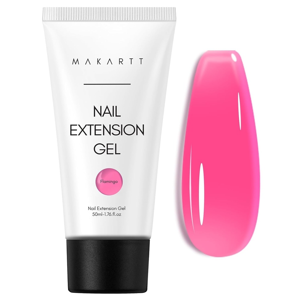 image:imageMakartt HemaFree Poly Nail Gel Light Pink50ML Builder for Extension Strengthener Hard Gels for Nails Beauty Gift Trendy Manicure Design Salon DIY at HomeFlamingoPink