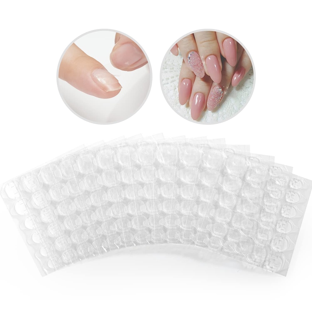 image:imageMakartt Nail Adhesive Tab Press on Nails Glue Sticker Double Side 240 PCS 10 Sheets Waterproof Breathable Super Sticky Tabs for False Tape Fake Tips DIY Home Salon Use