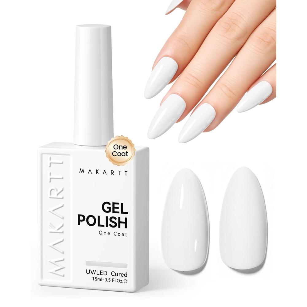 image:imageMakartt UltraPigmented Gel Nail Polish Nude 15ml Nude Gel Polish OneCoat Soak Off HighGloss Ceramic Shine SalonGrade UV Nail Gel Art Manicure DIY Salon Home Stay NeutralMilky Muse