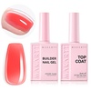Pink Nail Builder & Top Coat