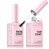 image:imageMakartt Gel Top and Base Coat Set 2 PCS 15ml No Wipe Upgrade DiamondShine LongLasting Base and Top Coat Gel Nail Polish Soak Off UV LED Lamp Needed Home DIY Gift WomenBase and Top Coat Kit 2 Pcs