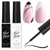 Black White Gel Liner Polish