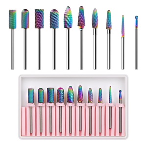 Makartt Nail Drill Bits:10Pcs Dimond Sanding Bit Sets for Nail Drill E-File,Upgraded Cuticle Cleaner Nail Bit Kit Tool Bits for Acrylic Nail Art Tools Nails Manicure Nail Prep,Nail Salon Home DIY Use(10 Piece Set For Removing Gel)
