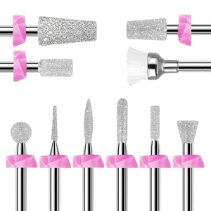 Makartt Nail Drill Bits:10Pcs Dimond Sanding Bit Sets for Nail Drill E-File,Upgraded Cuticle Cleaner Nail Bit Kit Tool Bits for Acrylic Nail Art Tools Nails Manicure Nail Prep,Nail Salon Home DIY Use(10 Piece Set For Cuticle Cleaner)