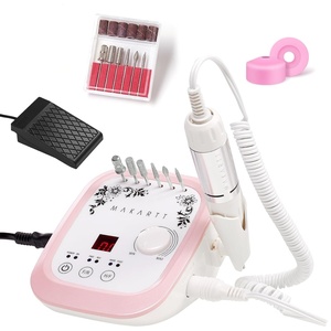 Makartt Nail Drill Electric Nail File JD700 Nail Drills for Acrylic Nails Professional 30000RPM Manicure Tools Nail Stuff Acrylic Nail Drill for Nail Dip Kit Acrylic Powder Poly Nail Gel B-01(White)