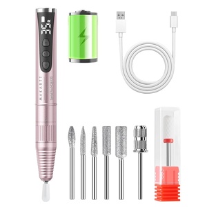 Makartt Nail Drill Electric Nail File JD700 Nail Drills for Acrylic Nails Professional 30000RPM Manicure Tools Nail Stuff Acrylic Nail Drill for Nail Dip Kit Acrylic Powder Poly Nail Gel B-01(Typus Pink)