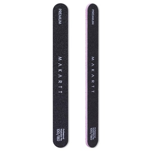Makartt Nail File, 100/180 Grit Emery Boards for Nails, Professional Washable Doubled Sides Filer Kit for Medium and Gentle Filing Manicure Tools(Black-2pcs Trial Set)(Black – 2 pcs – 100/180 Grit)