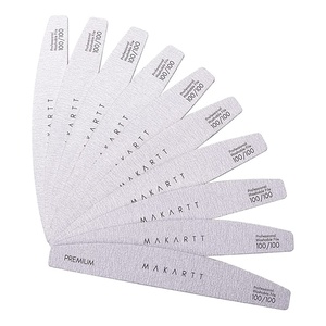 Makartt Nail File: 80/80 Grit Emery Boards for Nails, 10pcs Professional Washable Doubled Sides Coarse Toenail Filer Heavy Duty for Acrylic and Extension Gel Removal, Pedicure Manicure Tools(100/100 Grit)