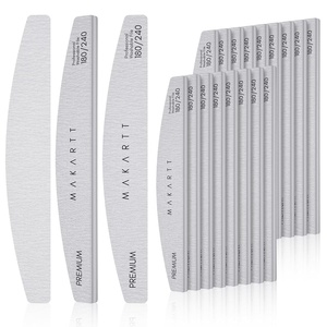 Makartt Nail File: 80/80 Grit Emery Boards for Nails, 10pcs Professional Washable Doubled Sides Coarse Toenail Filer Heavy Duty for Acrylic and Extension Gel Removal, Pedicure Manicure Tools(20pcs-Nail File 180/240 Grit)
