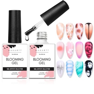 Makartt Rainbow Cat Eye Gel Nail Polish: Glitter Universal 9D Holographic Sparkly Soak Off Gel UV/LED Manicure with Magnet Stick for Nail Art Designs 10ml(A2-Blooming Gel Polish 2 PCS)