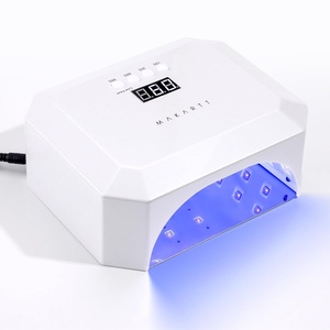 Makartt UV LED Nail Lamp for Gel Nails – Rechargeable Aurora 30W Nail Light with 39 LEDs, Large Space 2600mAh Battery 4 Timers & Auto Sensor Fast Curing Cordless Nail Lamp for Salon(Rose Pink)(Plug-in 36W Nail Lamp)