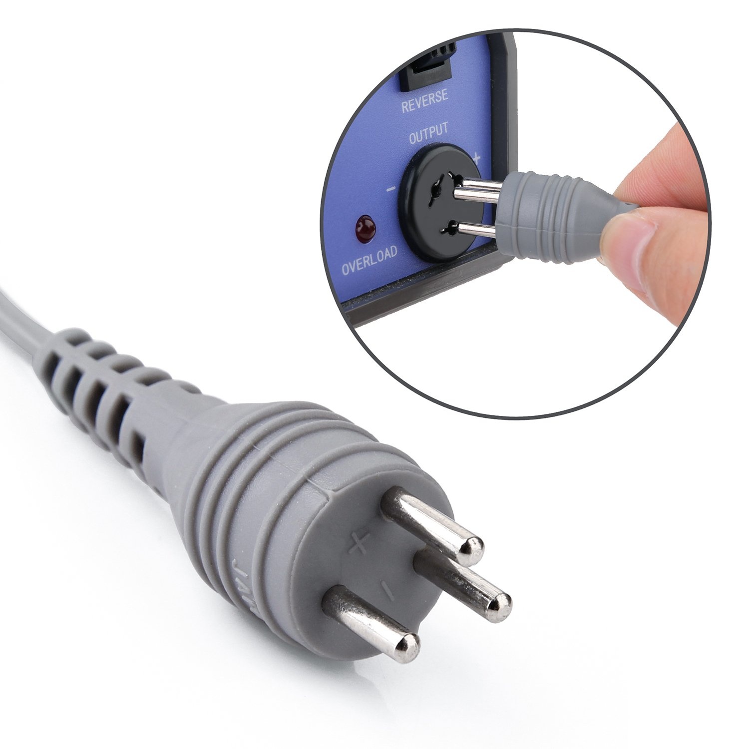 image:imageMAKARTT 30000RPM Electric Handpiece for Up200 Nail Drill Machine Professional E File 3 Pins WhiteBlack