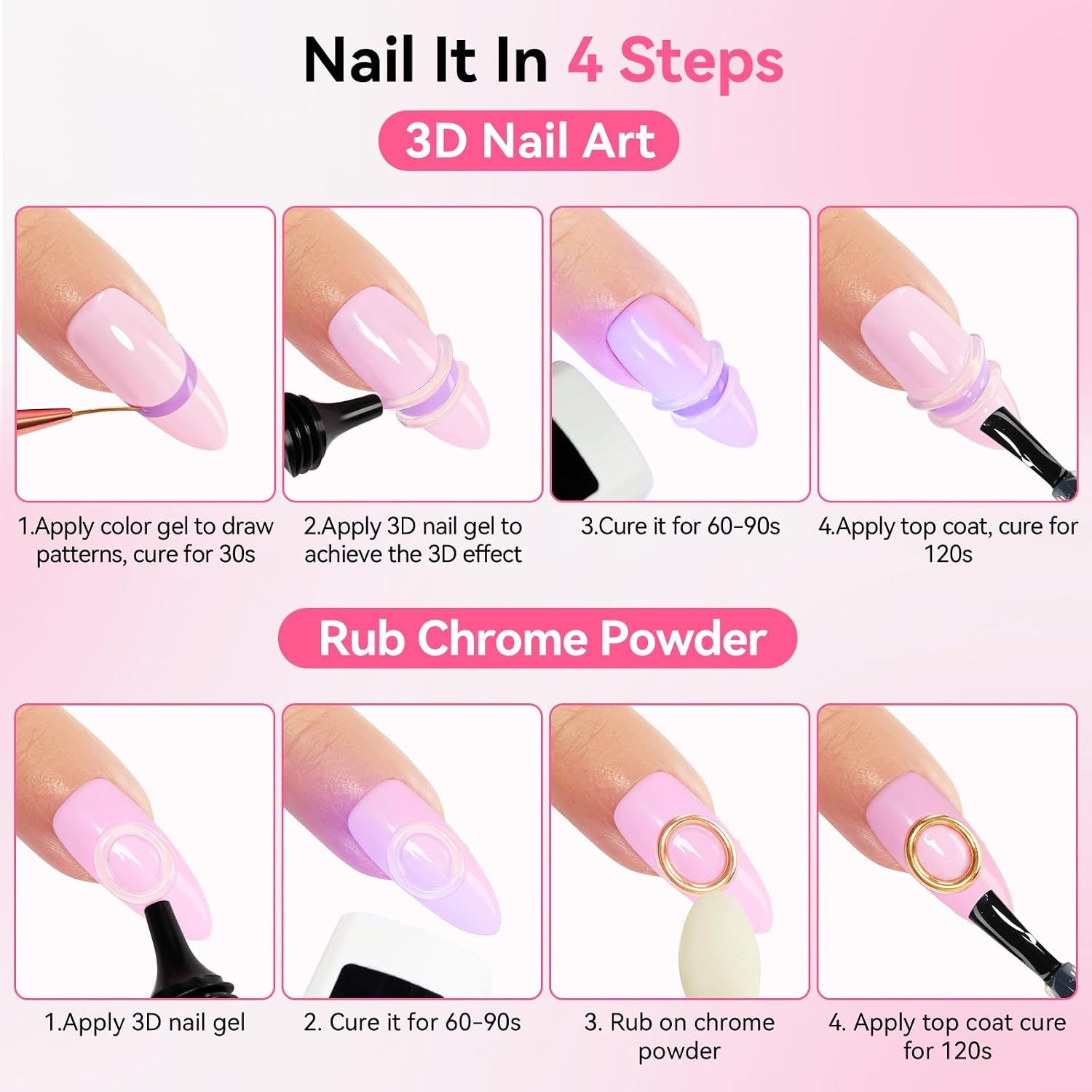 image:imageMakartt 3D Gel Nail Art 30g Sculpting Gel Glue for Drawing Molding Sculpture Gems amp Decoration Clear NoWipe Gels Polish for DIY Nail DesignsA1030g 3D Nail Gel