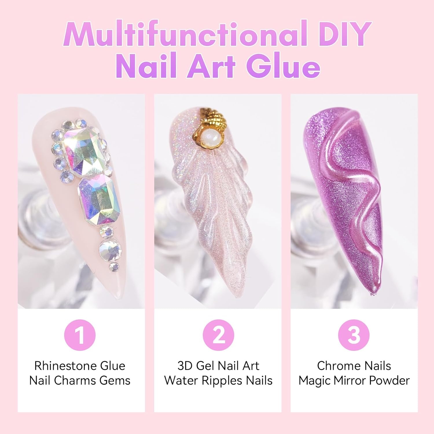 image:imageMakartt 3D Gel Nail Art 30g Sculpting Gel Glue for Drawing Molding Sculpture Gems amp Decoration Clear NoWipe Gels Polish for DIY Nail DesignsA1rhinestone glue for nail charms 30ml