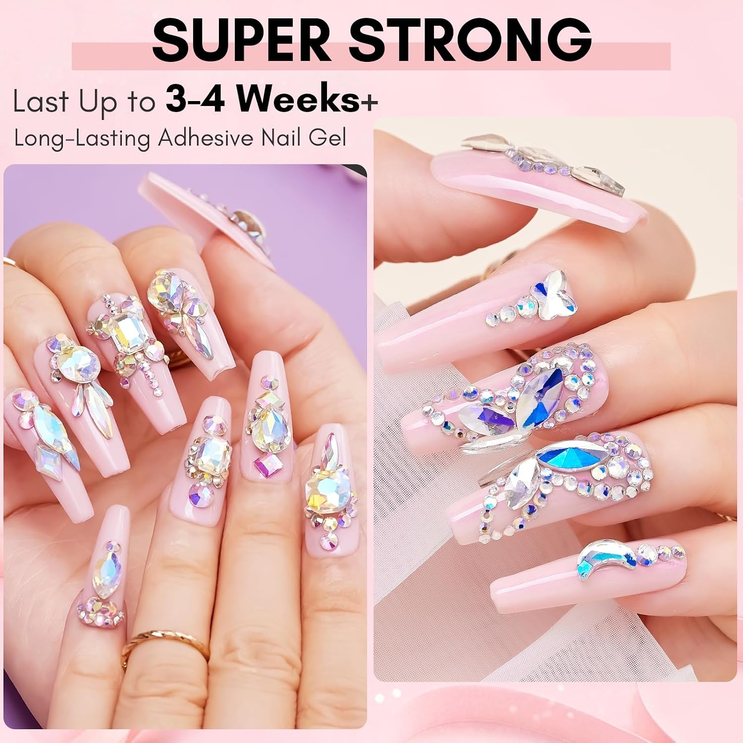 image:imageMakartt 3D Gel Nail Art 30g Sculpting Gel Glue for Drawing Molding Sculpture Gems amp Decoration Clear NoWipe Gels Polish for DIY Nail DesignsA3nail rhinestone glue set 2x30ml