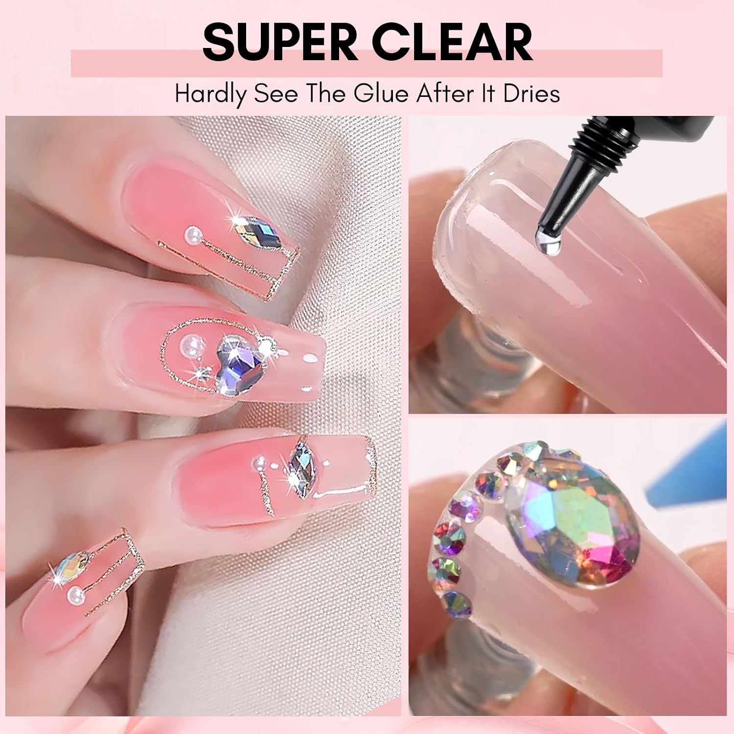 image:imageMakartt 3D Gel Nail Art 30g Sculpting Gel Glue for Drawing Molding Sculpture Gems amp Decoration Clear NoWipe Gels Polish for DIY Nail DesignsA4nail rhinestone glue 15ml