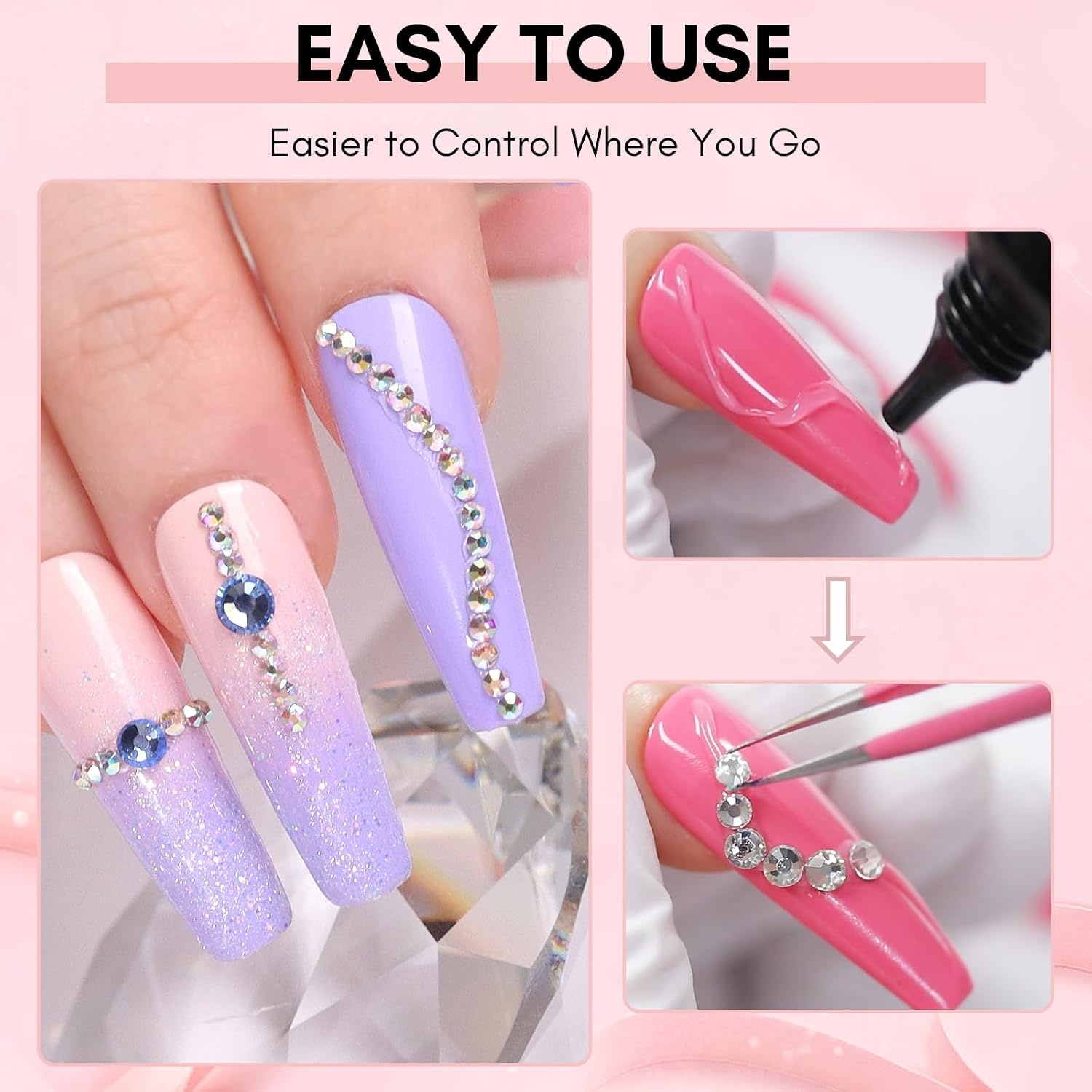 image:imageMakartt 3D Gel Nail Art 30g Sculpting Gel Glue for Drawing Molding Sculpture Gems amp Decoration Clear NoWipe Gels Polish for DIY Nail DesignsA4nail rhinestone glue 15ml