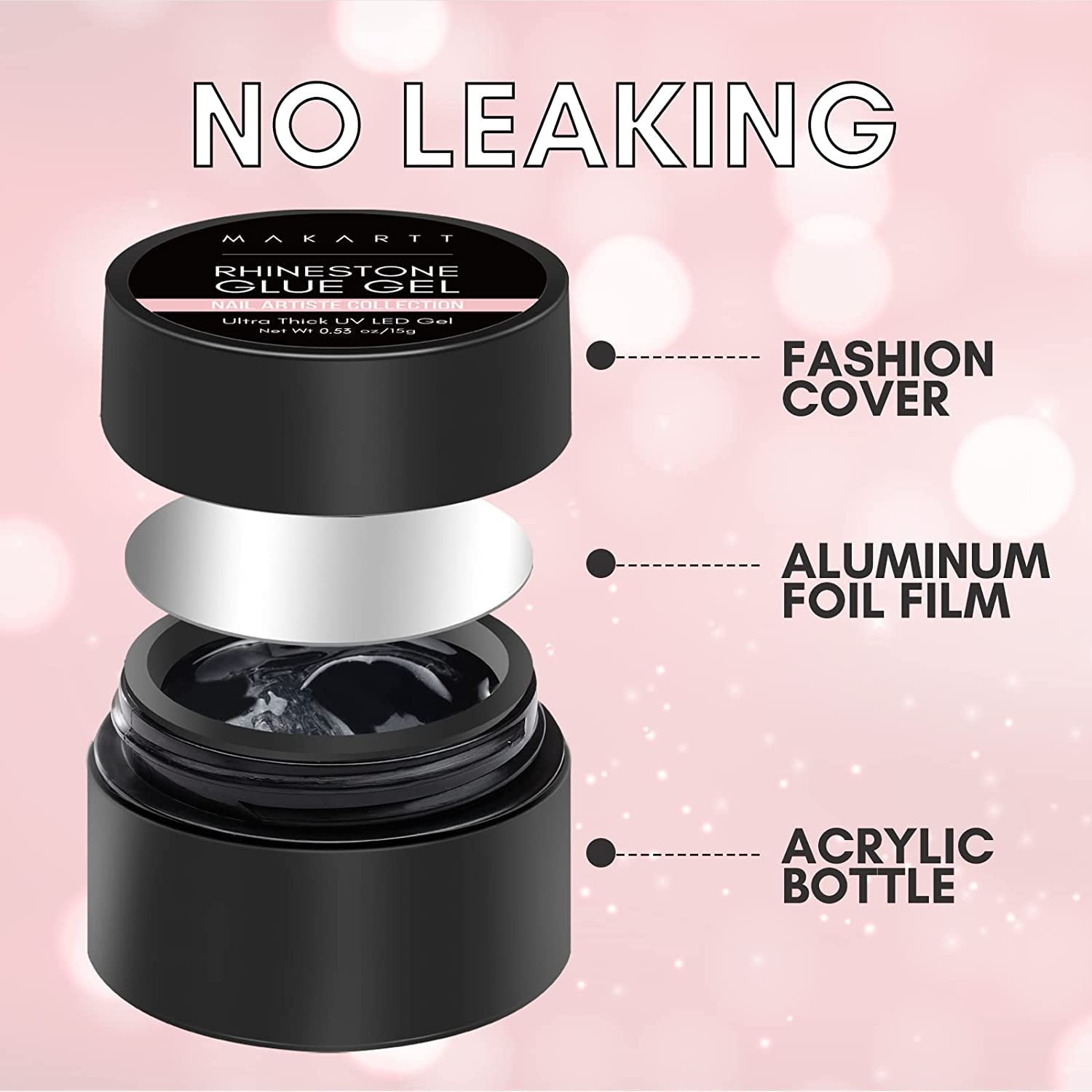 image:imageMakartt 3D Gel Nail Art 30g Sculpting Gel Glue for Drawing Molding Sculpture Gems amp Decoration Clear NoWipe Gels Polish for DIY Nail DesignsA6nail rhinestone glue with brush 15g