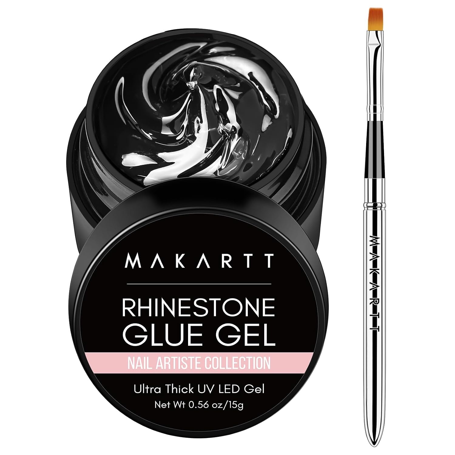 image:imageMakartt 3D Gel Nail Art 30g Sculpting Gel Glue for Drawing Molding Sculpture Gems amp Decoration Clear NoWipe Gels Polish for DIY Nail DesignsA6nail rhinestone glue with brush 15g