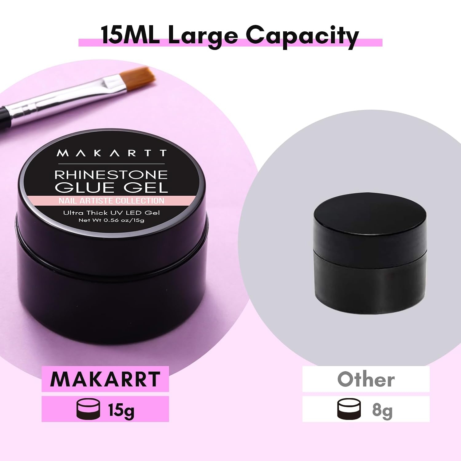 image:imageMakartt 3D Gel Nail Art 30g Sculpting Gel Glue for Drawing Molding Sculpture Gems amp Decoration Clear NoWipe Gels Polish for DIY Nail DesignsA6nail rhinestone glue with brush 15g