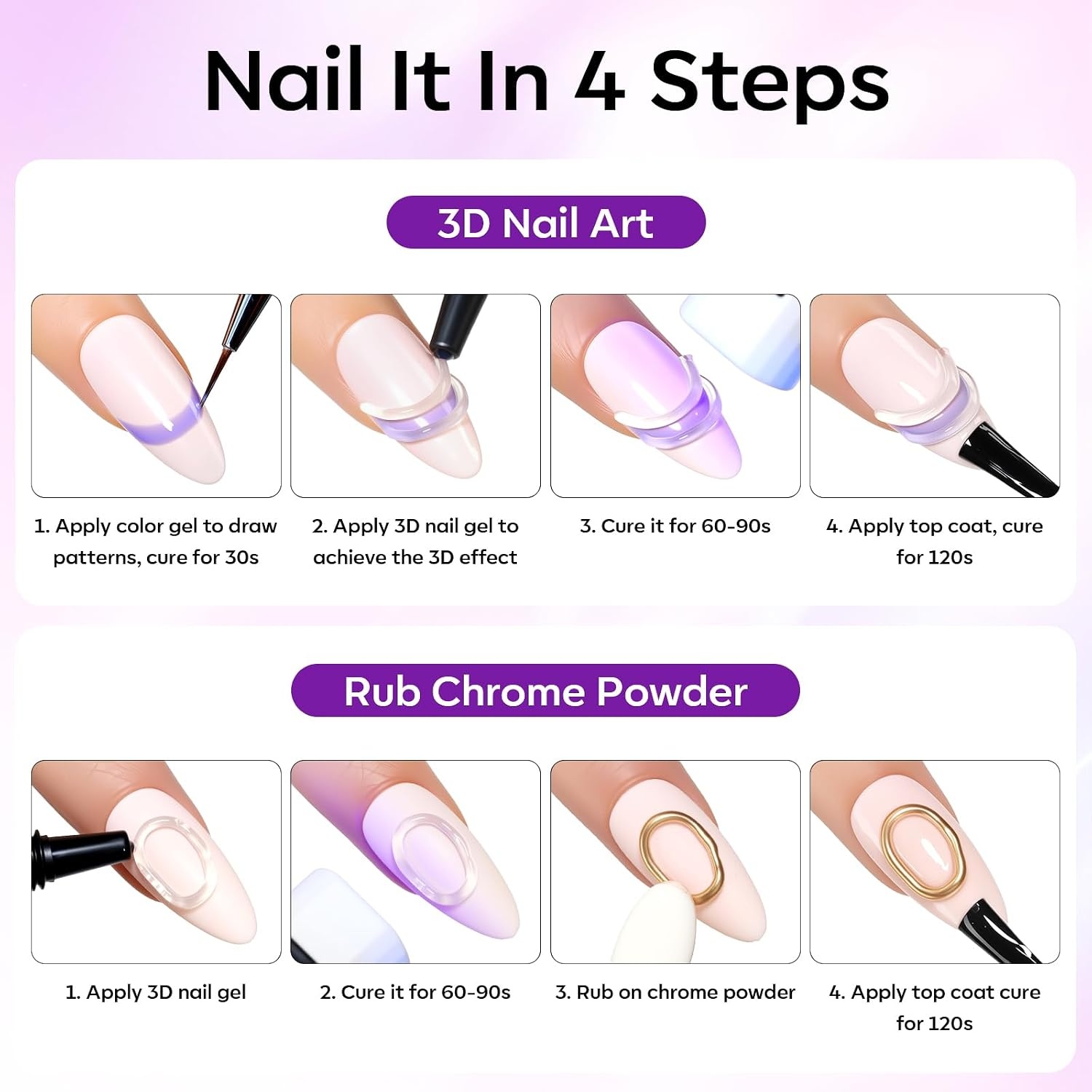 image:imageMakartt 3D Gel Nail Art for Sculpting 3in1 MultiFunctional 15g Clear 3D Nail Gel for Molding amp Painting Nails Designs No Wipe Nail Glue for Rhinestones Chrome Powder amp DIY ManicureA0915g 3D Nail Gel
