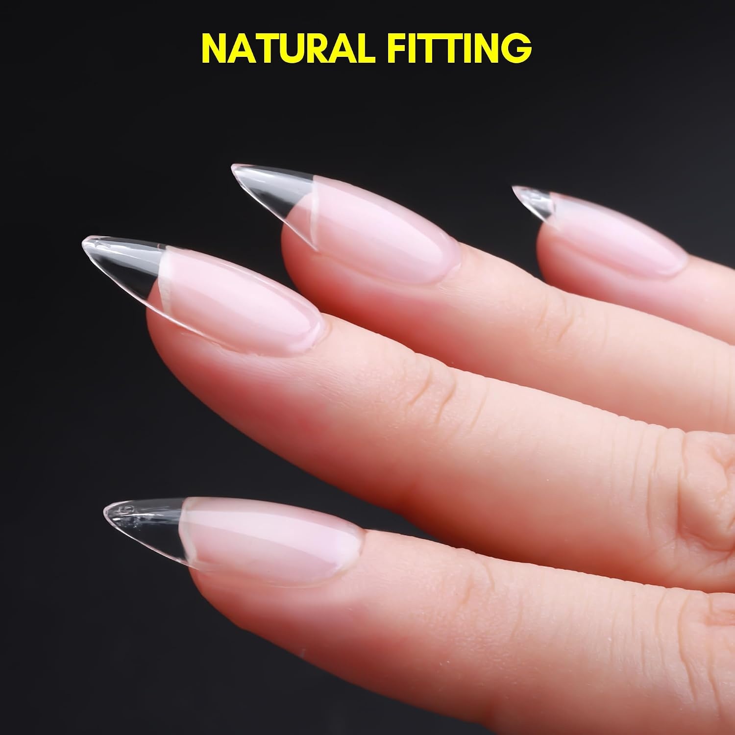 image:imageMakartt Almond Nail Tips 500pcs Medium Prebuffed Full Cover Clear Press on Nails 10 Sizes Soak Off Soft Gel Nail Tips Extension Professional Acrylic Fake Nails No Crease False Nail Salon DIY ArtA05Medium Almond120PCS