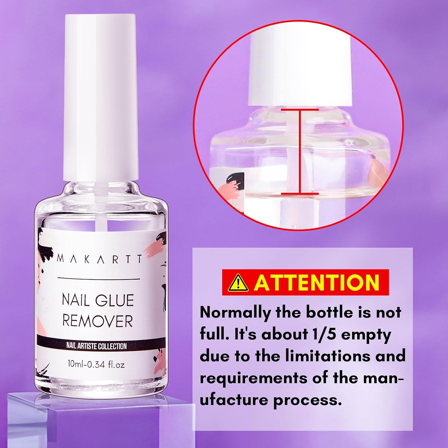 image:imageMakartt Almond Nail Tips 500pcs Medium Prebuffed Full Cover Clear Press on Nails 10 Sizes Soak Off Soft Gel Nail Tips Extension Professional Acrylic Fake Nails No Crease False Nail Salon DIY ArtNail Glue Remover Kit 3