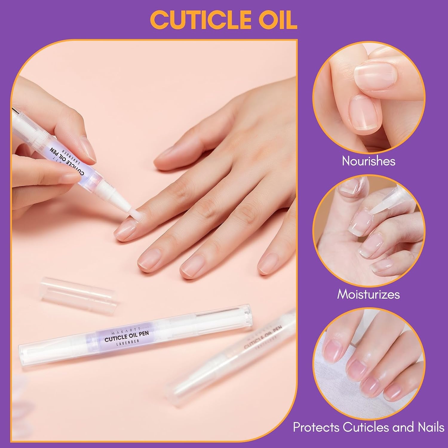 image:imageMakartt Almond Nail Tips 500pcs Medium Prebuffed Full Cover Clear Press on Nails 10 Sizes Soak Off Soft Gel Nail Tips Extension Professional Acrylic Fake Nails No Crease False Nail Salon DIY ArtNail Glue Remover Kit 3