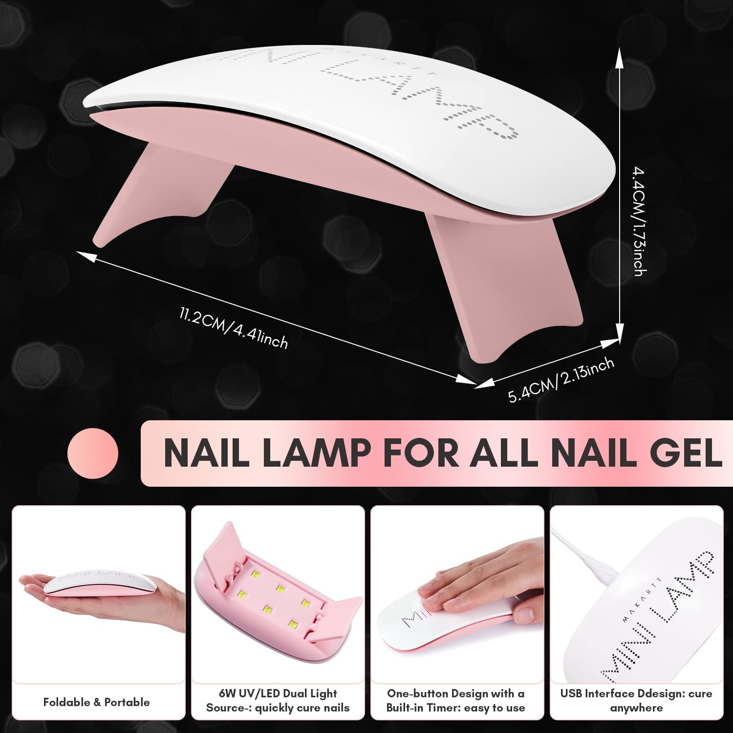 image:imageMakartt Almond Nail Tips 500pcs Medium Prebuffed Full Cover Clear Press on Nails 10 Sizes Soak Off Soft Gel Nail Tips Extension Professional Acrylic Fake Nails No Crease False Nail Salon DIY ArtNail Glue and Tips Kit