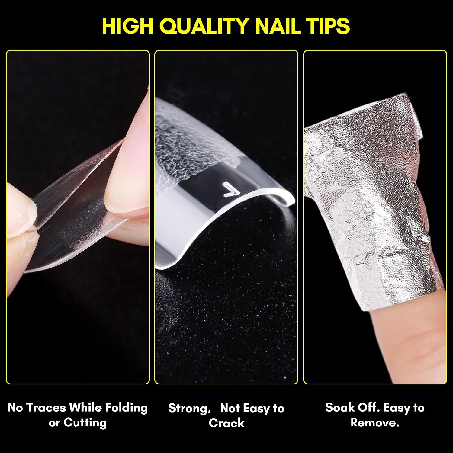 image:imageMakartt Almond Nail Tips 500pcs Medium Prebuffed Full Cover Clear Press on Nails 10 Sizes Soak Off Soft Gel Nail Tips Extension Professional Acrylic Fake Nails No Crease False Nail Salon DIY ArtA08Extra Short Square120PCS