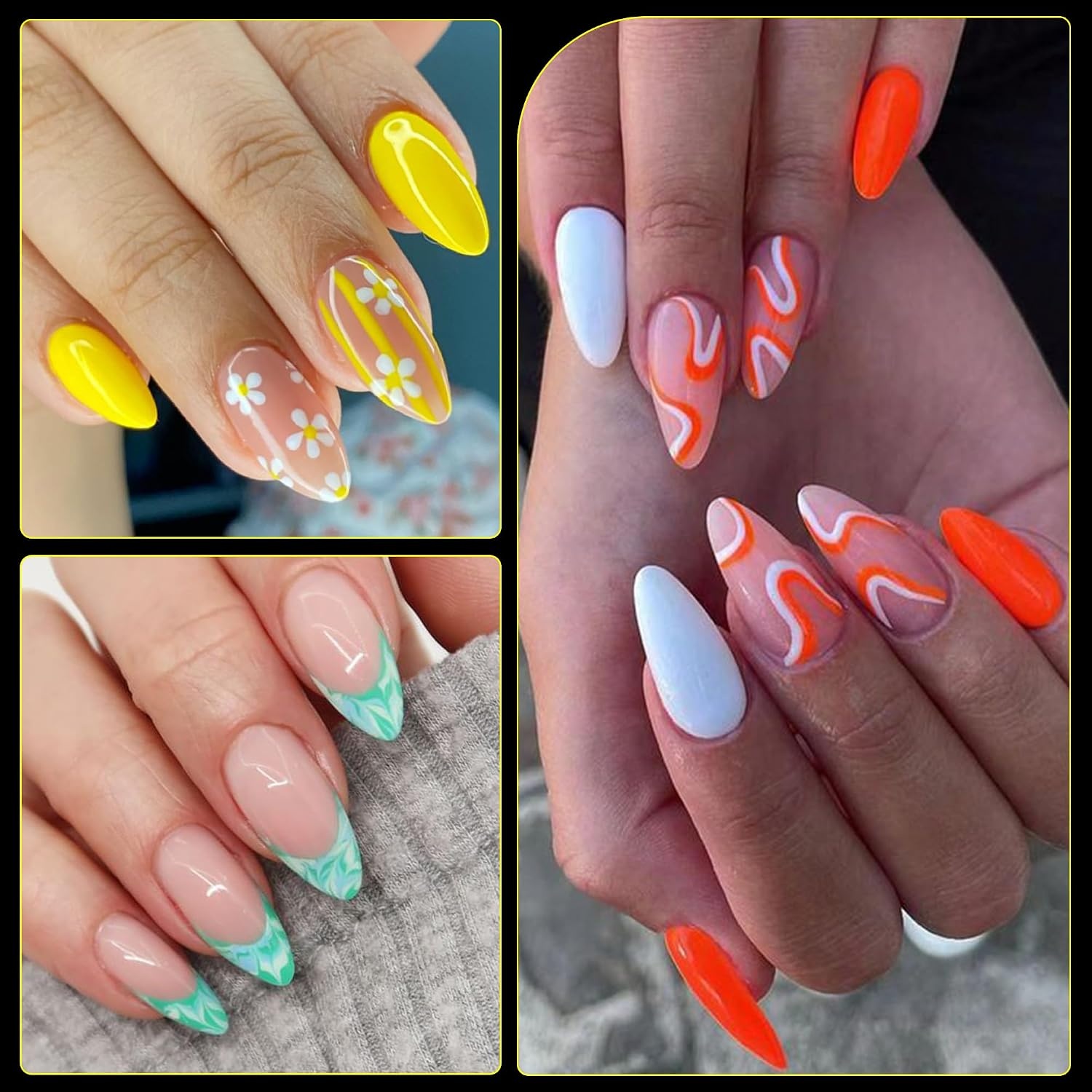image:imageMakartt Almond Nail Tips 500pcs Medium Prebuffed Full Cover Clear Press on Nails 10 Sizes Soak Off Soft Gel Nail Tips Extension Professional Acrylic Fake Nails No Crease False Nail Salon DIY ArtA05Medium Almond120PCS