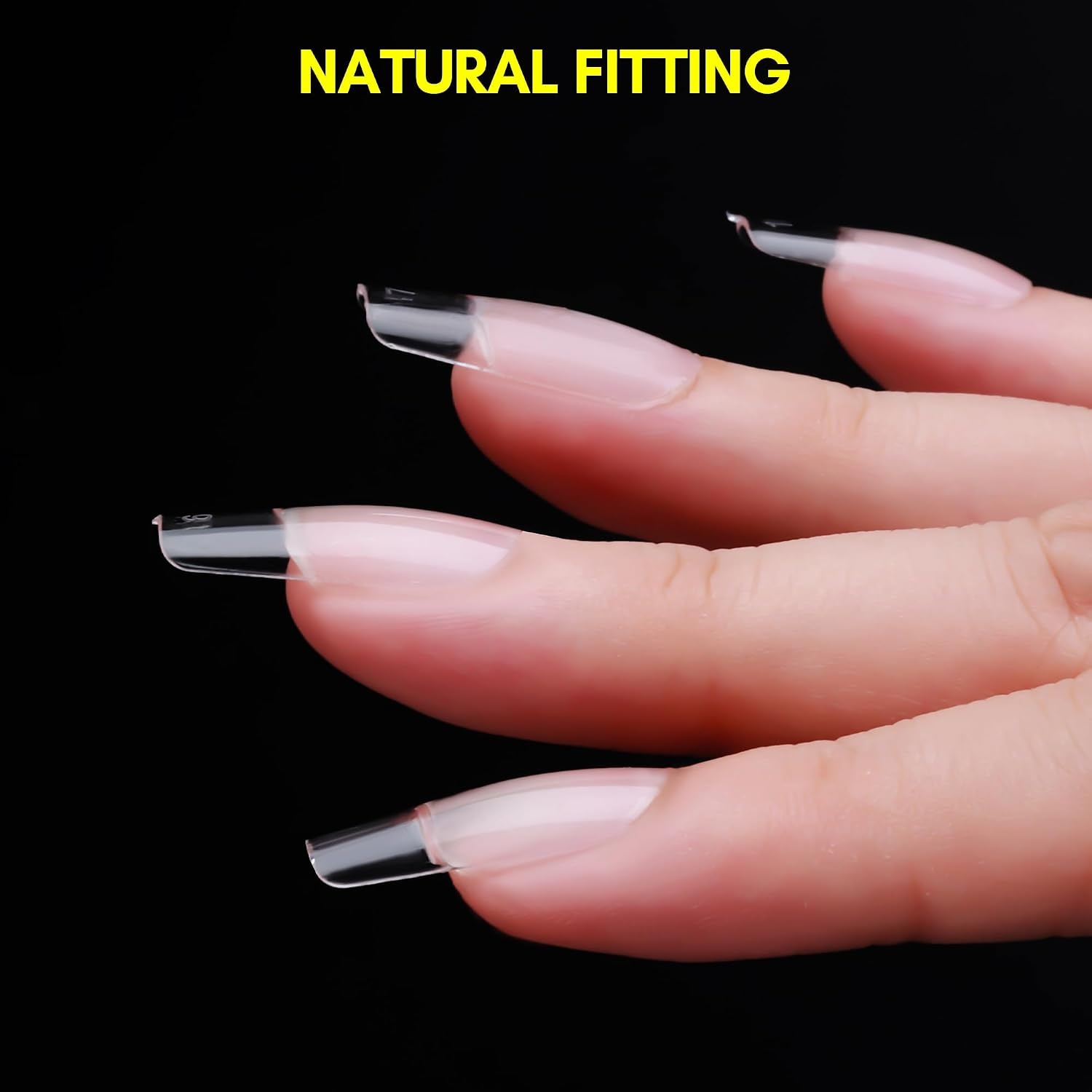 image:imageMakartt Almond Nail Tips 500pcs Medium Prebuffed Full Cover Clear Press on Nails 10 Sizes Soak Off Soft Gel Nail Tips Extension Professional Acrylic Fake Nails No Crease False Nail Salon DIY ArtA06Medium Square120PCS