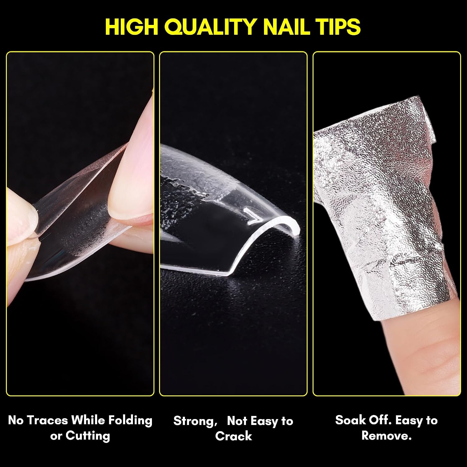 image:imageMakartt Almond Nail Tips 500pcs Medium Prebuffed Full Cover Clear Press on Nails 10 Sizes Soak Off Soft Gel Nail Tips Extension Professional Acrylic Fake Nails No Crease False Nail Salon DIY ArtA03Medium Coffin120PCS