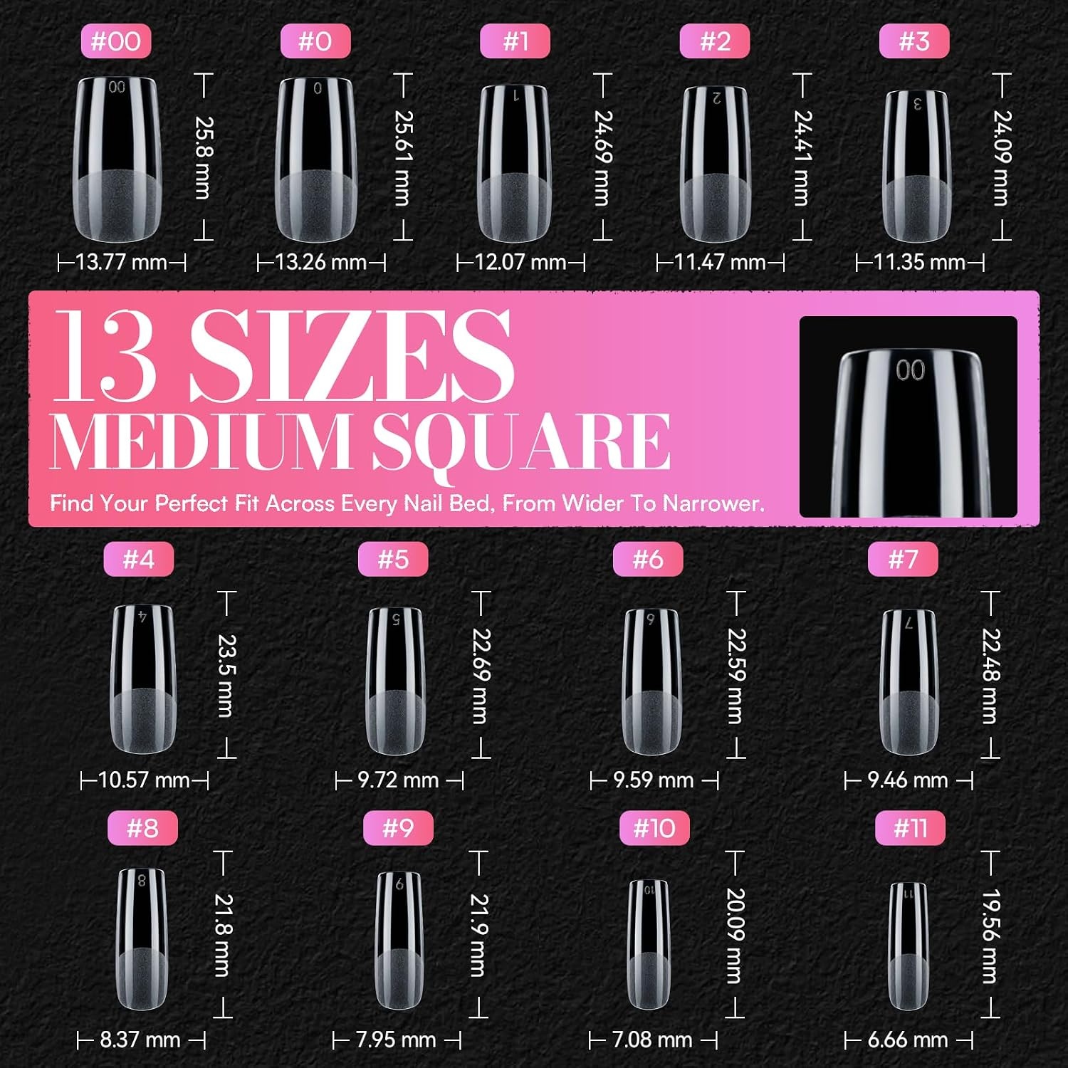 image:imageMakartt Almond Nail Tips 510pcs Full Cover Extra Short Fake Nails 15 Sizes Soft Gel Half Matte Preshape Soak Off for Press on Nails DIY for Extension No Crease Acrylic Nail Manicure Salon HomeShort Oval Medium Square